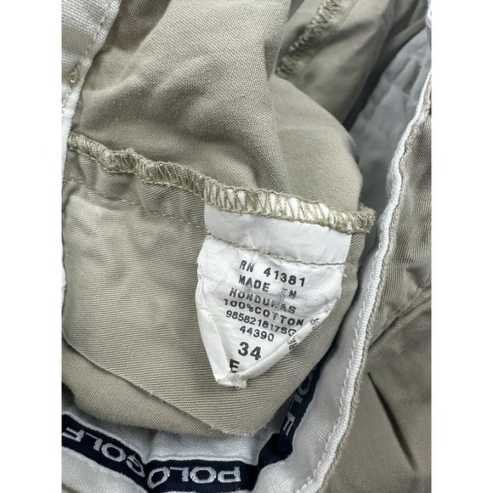 Polo Golf Ralph Lauren Shorts Mens 34 Beige 8" Classic Chino - Picture 3 of 7